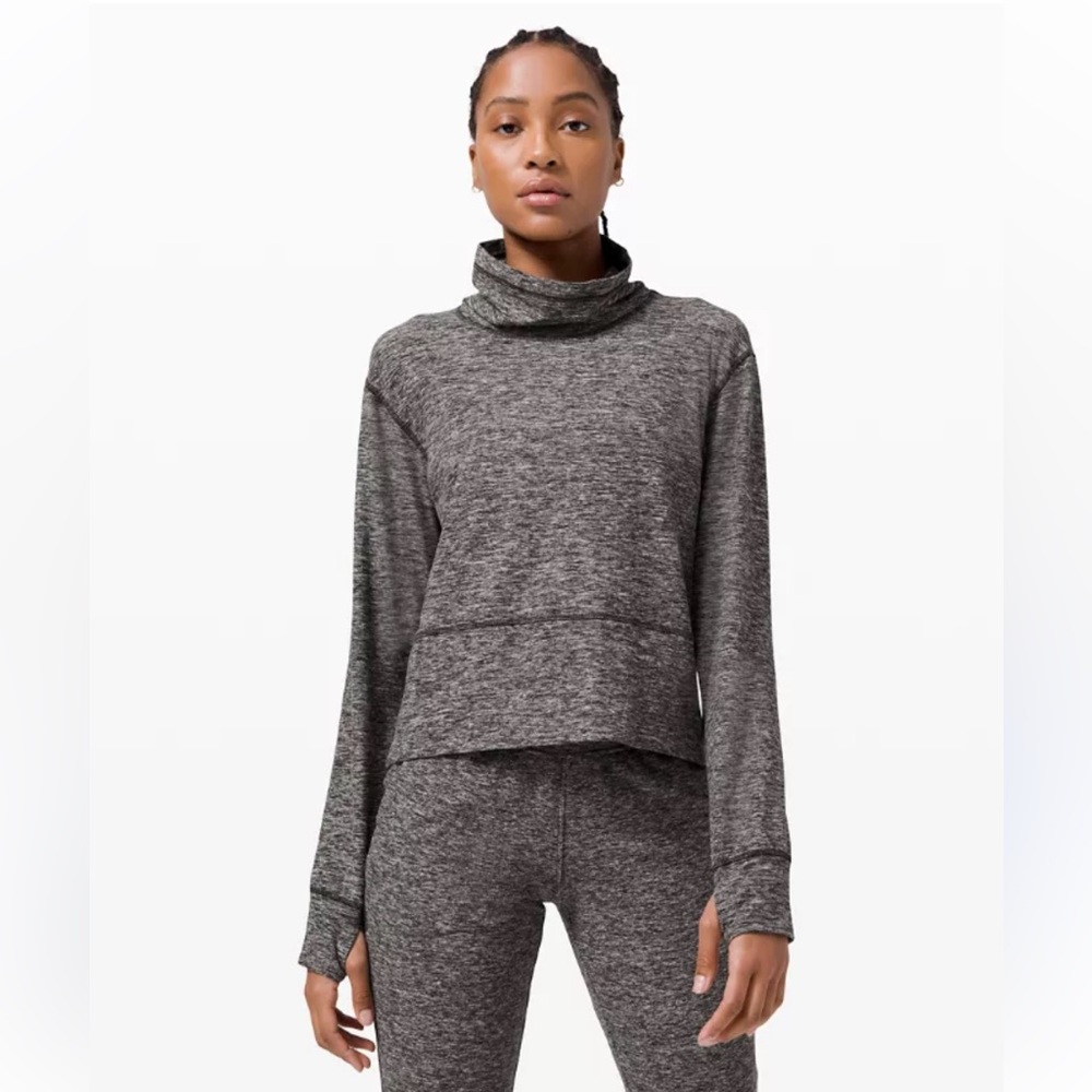 Lululemon Ready to Rulu Women's Pullover Top Size 4 in Heather Grey